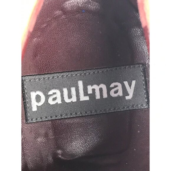 Paul‎ May Mens Black Brown Lace Up Square Toe Derby Shoes Size US 8 EUR 41 - Picture 8 of 9